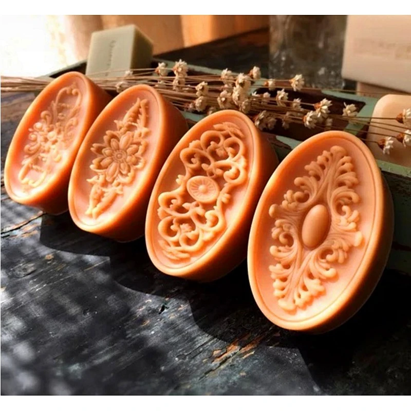 silicone soap molds 3D Flower Soap Mold DIY Handmade silicone Molds Candle Moulds przy