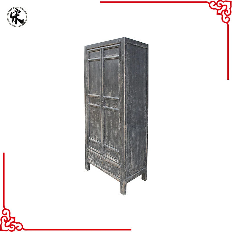 wholesale vintage oriental distressed shabby chic old door new frame bedroom wardrobe furniture