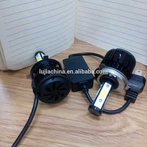 Lujia new auto parts X6 H4 72w 7200lm led headlight for land cruiser,shadow coaster,corolla suzuki cars accessories bulbs
