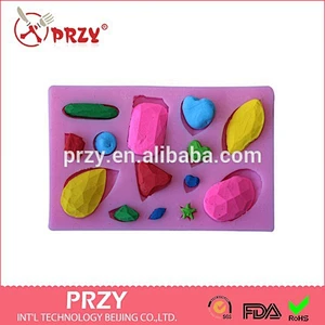 Diamond silicone mold for cake decoration