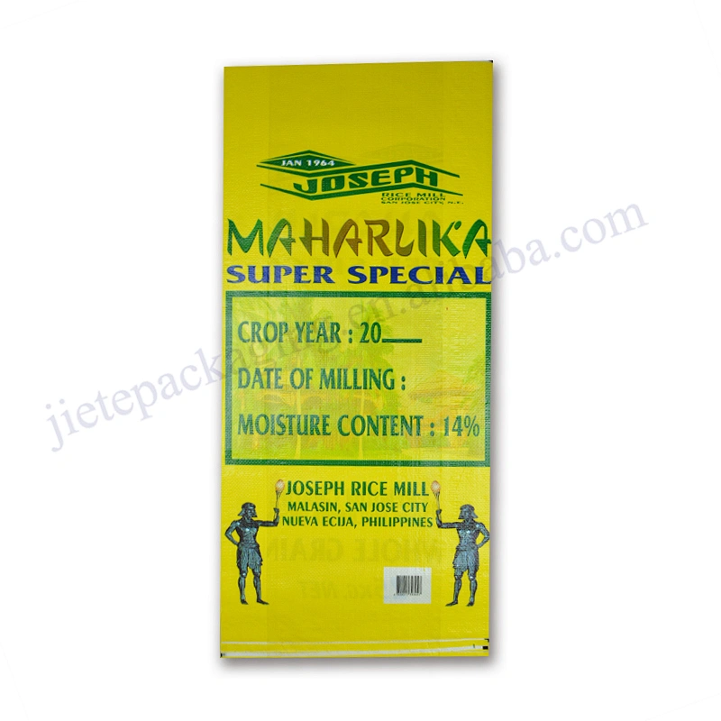 Customized moisture proof bopp laminated and gravure printing white pp woven rice bags Philippines