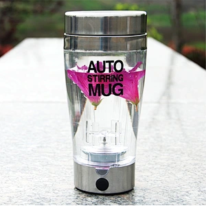 Stainless Steel Self Stirring Auto Coffee Mugs Automatic Electric Mixing Car Cup Double Layer Shaker Bottle