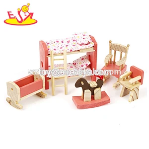 2018 Günstige handgefertigte moderne Puppenmöbel für Kinder 10pcs W06B069