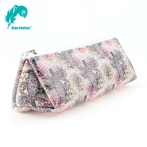 Cosmetic Bag Zipper Bag Digital Printing Pu Leather Toilet Bag