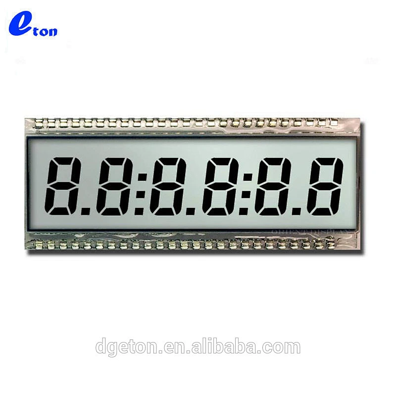 Custom 6 digit 3 inch LCD panel Transparent LCD repair machine Fuel dispenser lcd display