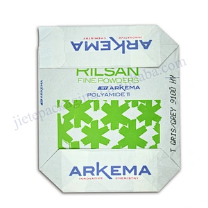 Customized square bottom moisture proof multilayer white cement industrial bag