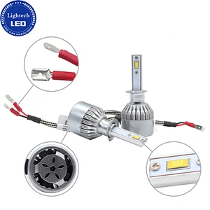 LIGHTECH 36w 3800lm Cob Car Motorcycle Led Headlight Kit 3000k 6000k Dual Color Car