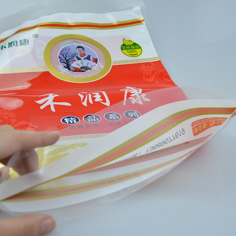 Customized PE food vacuum plastic bag for market use