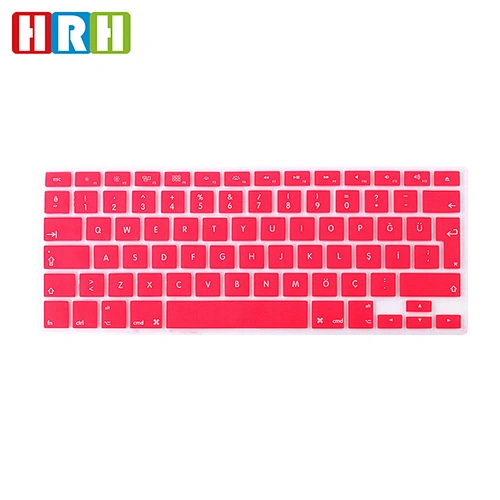 anti-dust keyboard cover custom Silicone laptop turkish language keyboard covers For Macbook Air Keyboard Cover A1932