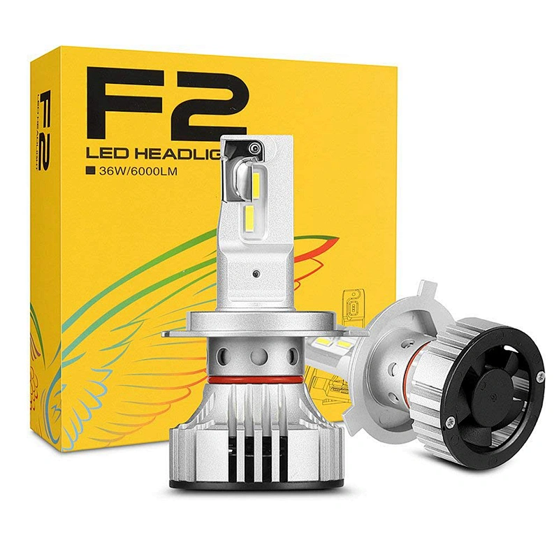 F2 LED headlight 35W 6000LM white and yellow H4 model