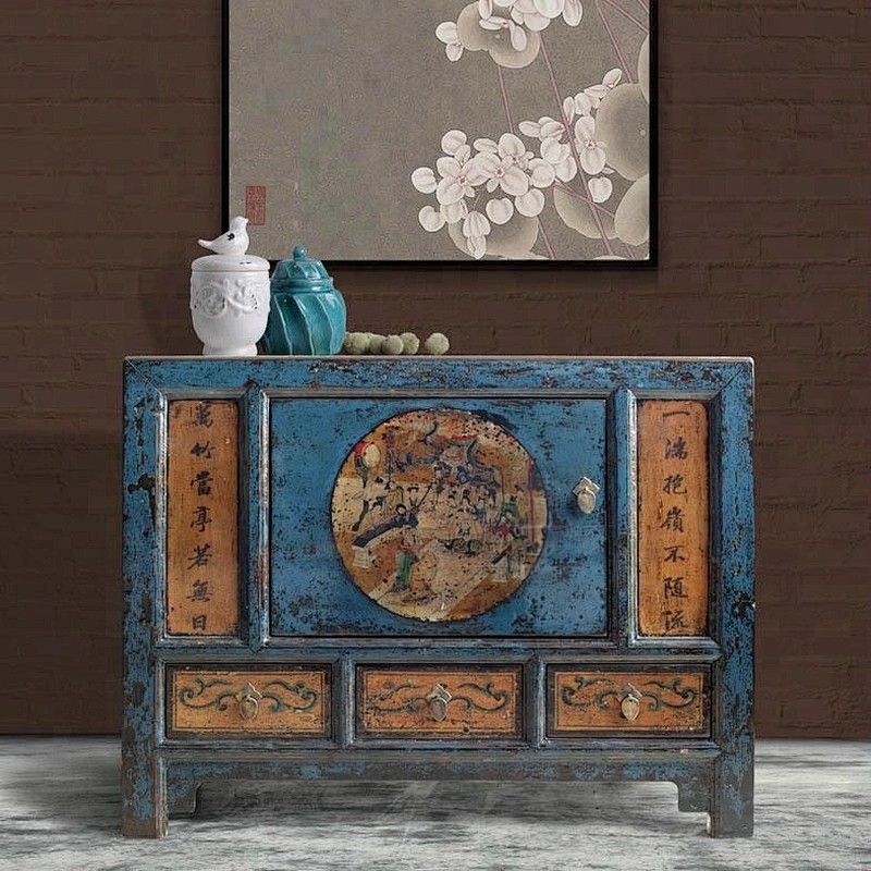 2016 beijing chinese antique furniture & rustic painted furniture