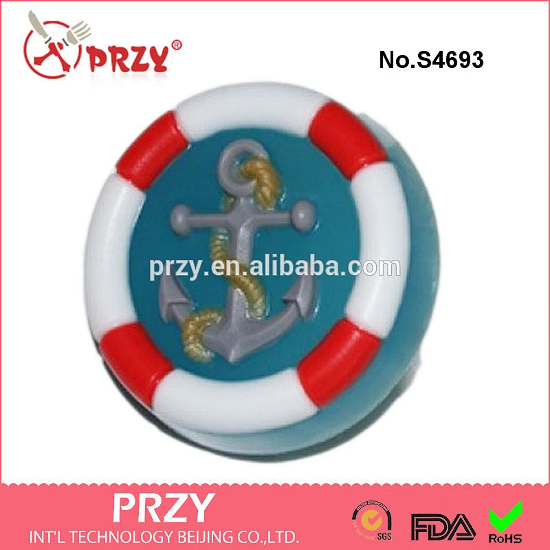 S4693 nautical anchor mold for soap Anchor soap mold silicone sailor mold