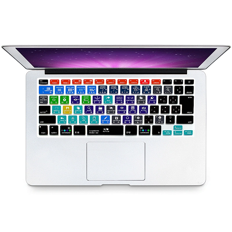 Hot Selling 2019 Amazon Durable Ableton Live Silicone Shortcuts Keyboard Skin For Macbook Pro 13