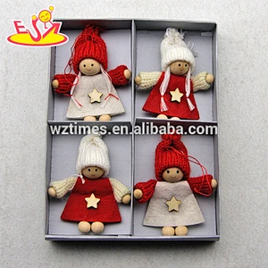 2018 New products cartoon characters wooden Christmas toys for kids W02A221