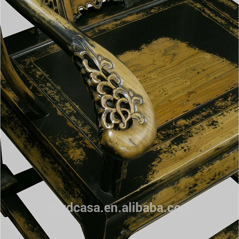 Wooden Chinese Restaurant Armchair