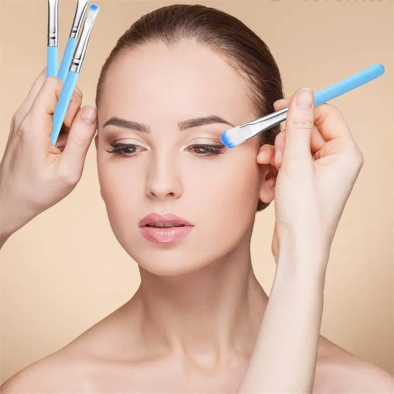 7pcs small professional makeup Brushes set for Foundation Concealer Lip Eyebrow Eyeline Eye shadow Cosmetics
