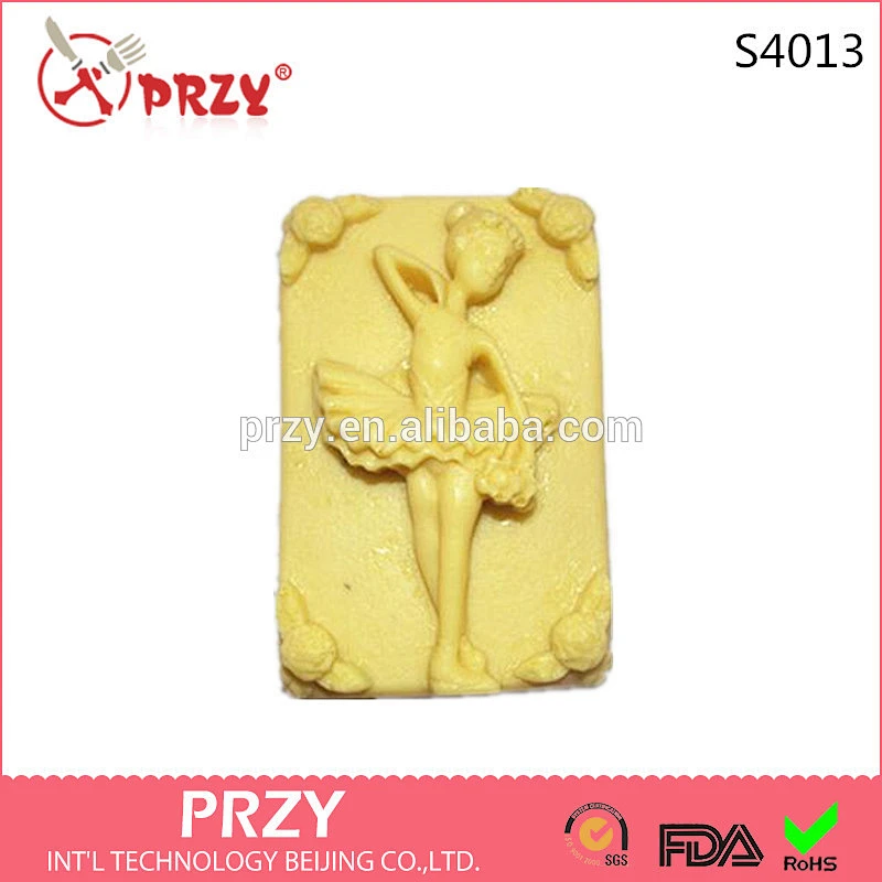 S4013 Ballet girl silicone handmade soap gifts of food-grade SOAP mold