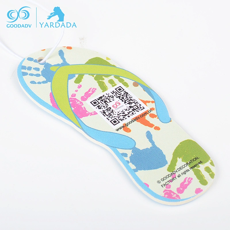 Chinese suppliers custom flip flops novelty shaped car air fresheners