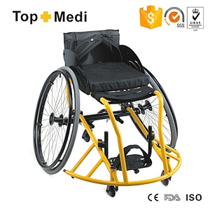 Rehabilitation Therapy Supplier Aluminum lightweight safety Sport Leisure wheelchair basketball