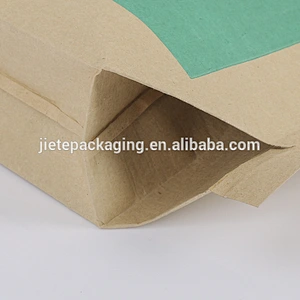 empty paper-plastic compound bags with valve port for building glue