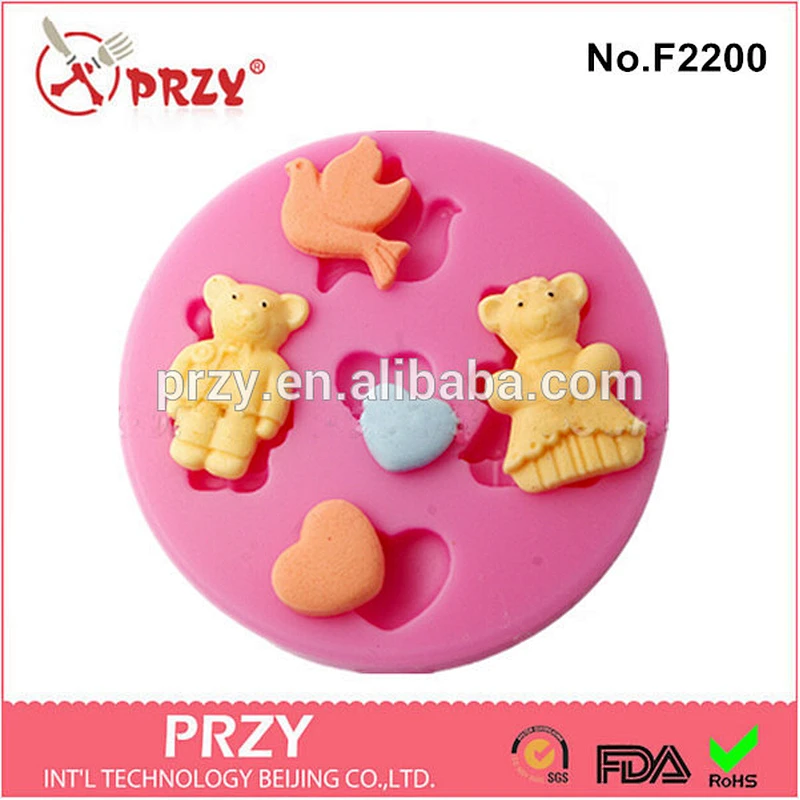 F2200 przy fondant cupcake silicone molds for cake decorating