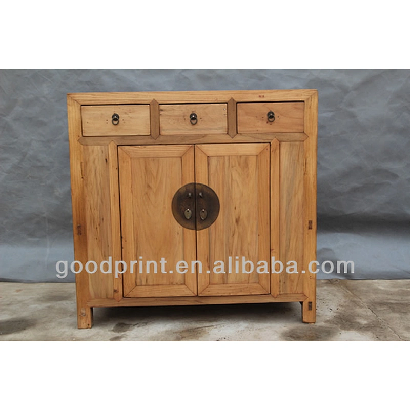 three drawer Two door Recycle wood furniture