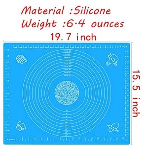 Silicone Baking Mat for Pastry Rolling with Measurements