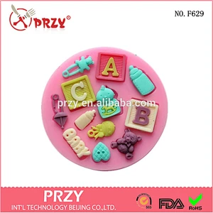 silicone fondant making doll molds