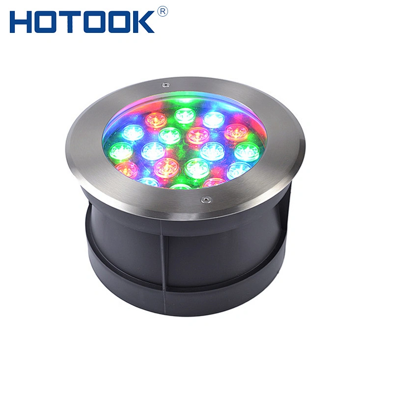 Premium IP68 Waterproof Buried Recessed LED Underground Light 18W White LED Inground Light