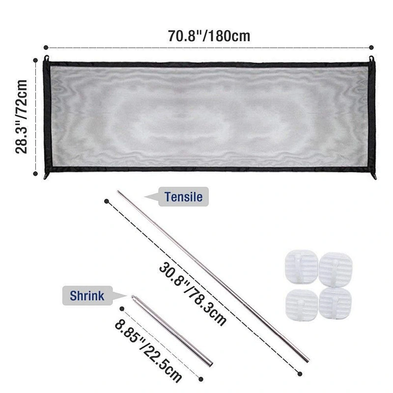 New Mesh Magic Pet Dog Gate Safe Guard And Install Anywhere Pet Safety Enclosure
