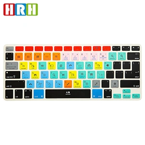 Function Hotkey Shortcut keyboard cover Silicone skin for macbook pro 13 retina