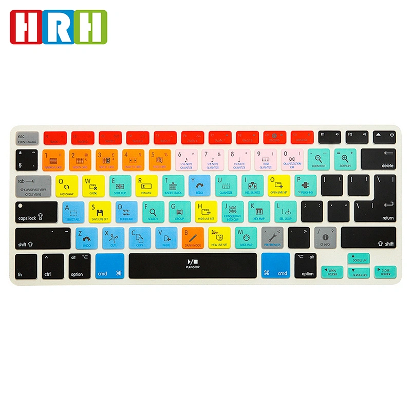 Function Hotkey Shortcut keyboard cover Silicone skin for macbook pro 13 retina
