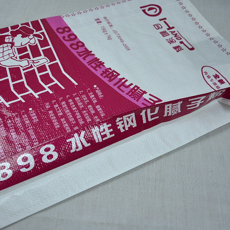 plastic pp woven cement bag for wall putty powder,mortar,25kg with valve port