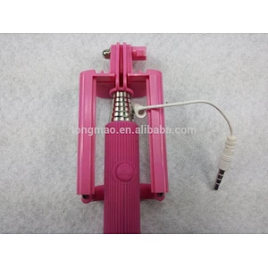 Universal For Go pro Camera Telescopic Handheld Silicone Handle Cover mini cable Selfie Stick