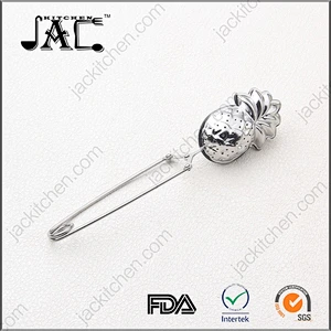 Pineapple Shaped Tea Infuser Basket With Long Handle