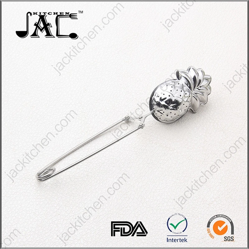Pineapple Shaped Tea Infuser Basket With Long Handle