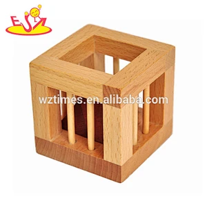 Wholesale hottest sale wooden interlocking toy for children's training W11C039