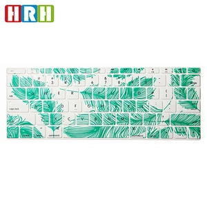 Hot sale Retail Feather English Silicone Keyboard Cover custom keyboard skin For Mac Book Air Pro Retina 13 15 17