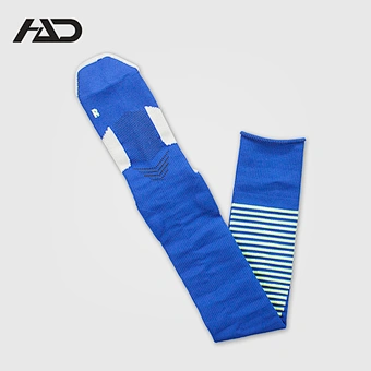 Knee Hign Half Terry Compression Jacquard Professional Football Long Socks