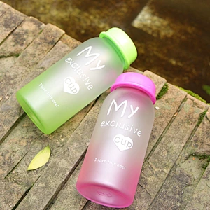 High Quality Dream Cocktail Color Glass Water Bottles for Girl Easy to Take Outside
