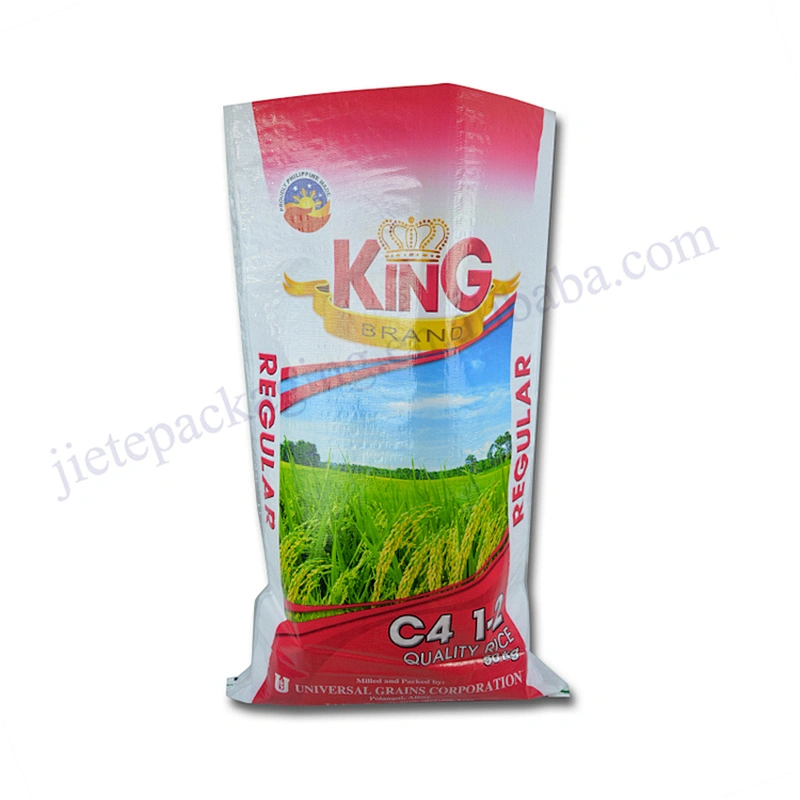 Customized design printing bopp laminated 25kg 50kg pp woven rice bag exported to philippines