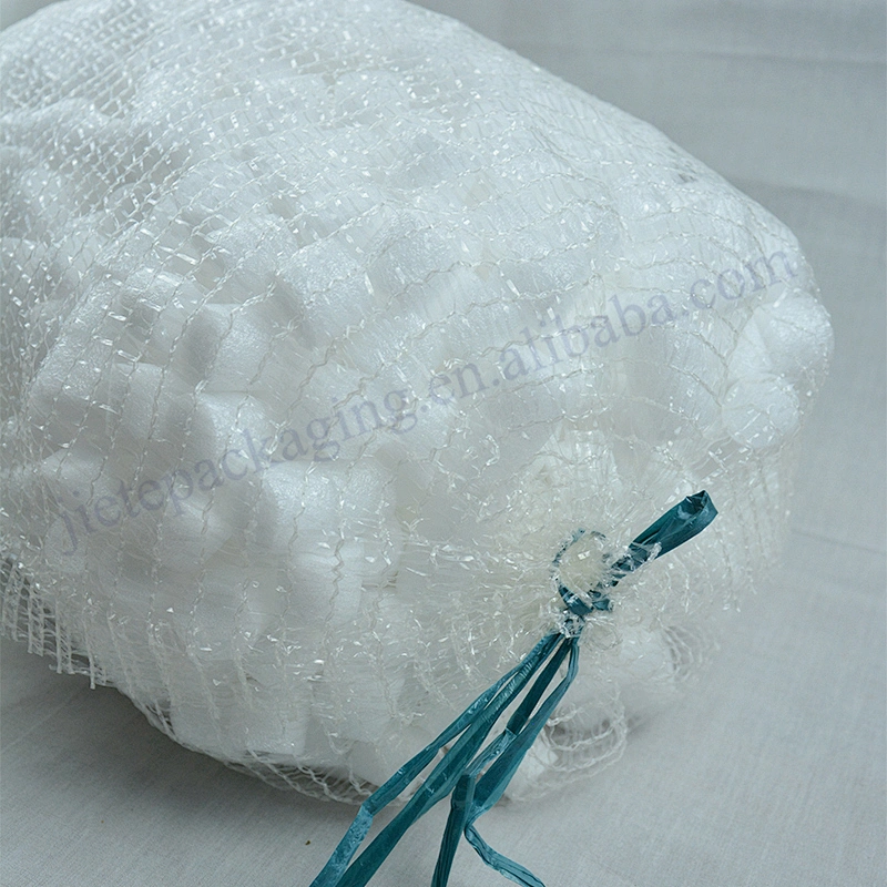 Customized 100% plastic PE raschel mesh bag/sack for packaging fruit and vegetable 25kg size 50/80cm