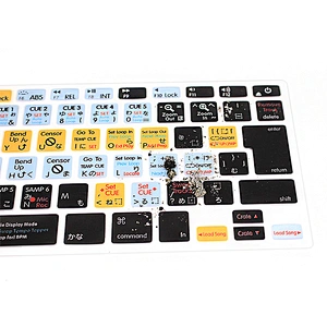 Hot Selling Serato Scratch LIVE Hot key 10 keyboard shortcut keys skin Silicone Keyboard skin For mackbook pro keyboard cover