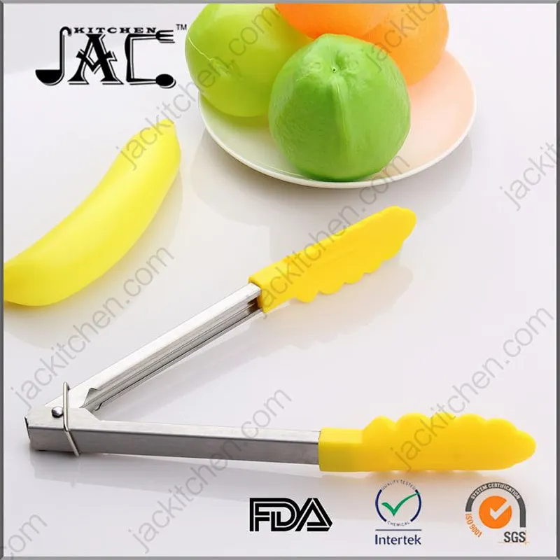 Soft Stainless Steel Pp Kitchen Ware Food Tong