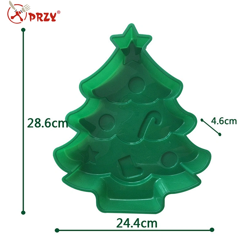 food grade kitchen baking tools christmas tree shape cake silicone mold