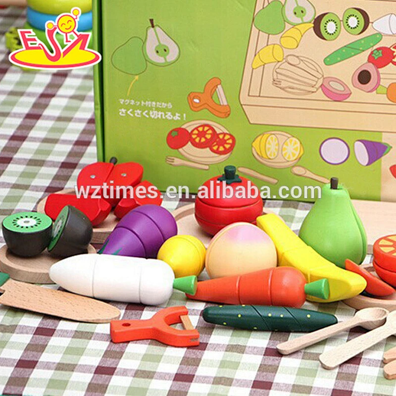 heißes verkaufendes kreatives hölzernes Ausschnittnahrungsspielzeug W10B147