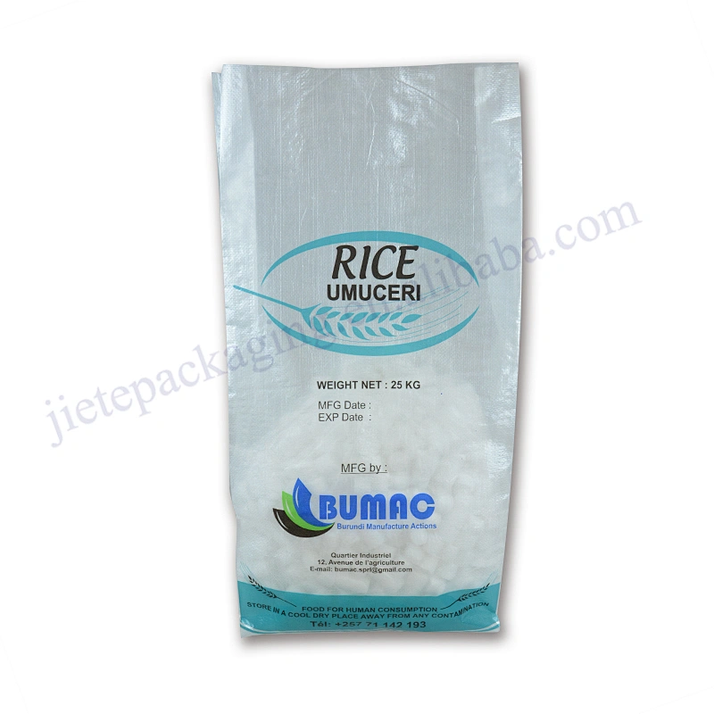 Guaranteed quality 25kg plastic pp woven rice packaging bag