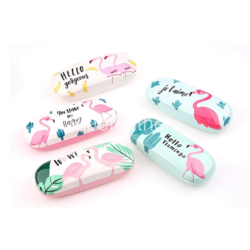PU leather optical eyewear eyeglass case with custom design