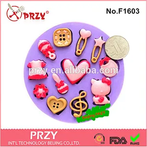 Supply high quality baby series silicone fondant cake mould