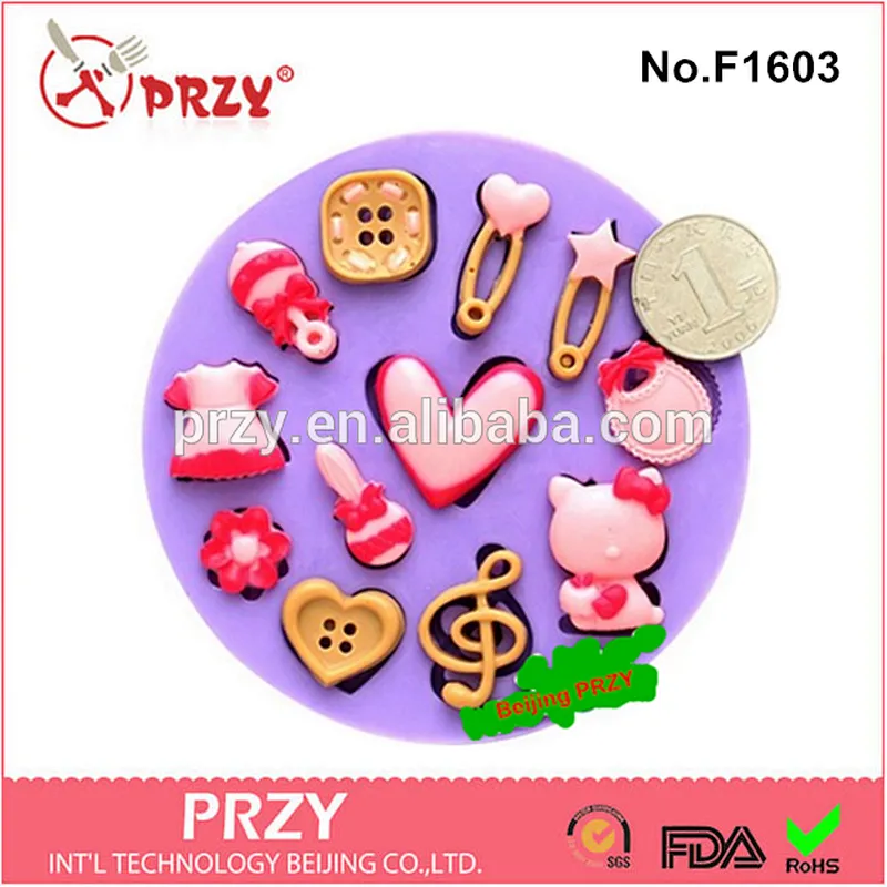 Supply high quality baby series silicone fondant cake mould